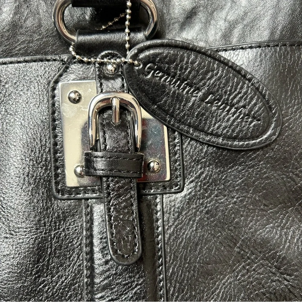 Wilsons Leather Black Computer Work Briefcase Bag